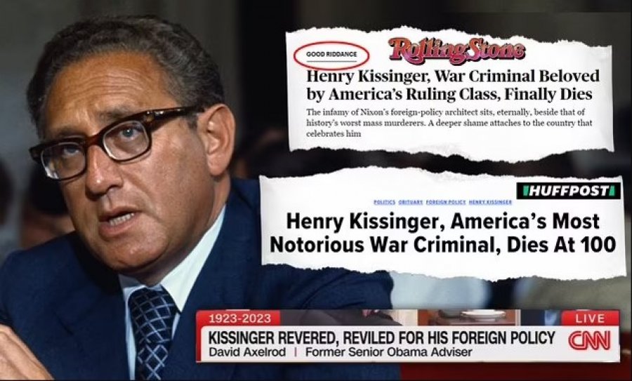 Titujt tronditës/ Mediat e majta amerikane ‘festojnë’ për vdekjen e Kissinger: Krimineli iku më në fund...
