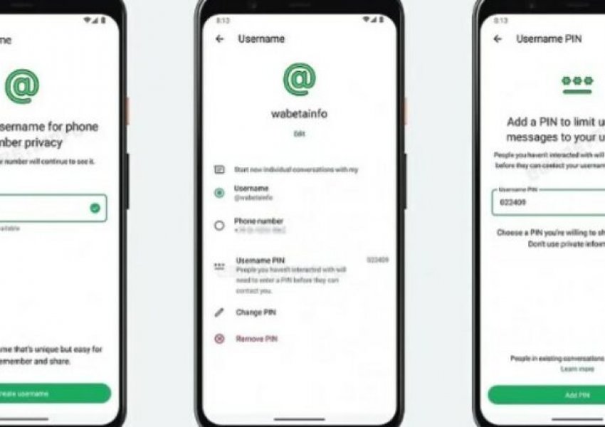 WhatsApp po prezanton një veçori për të mbrojtur privatësinë në lidhje me emrat e përdoruesve