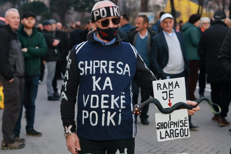 FOTOLAJM/ Protesta kombëtare e opozitës