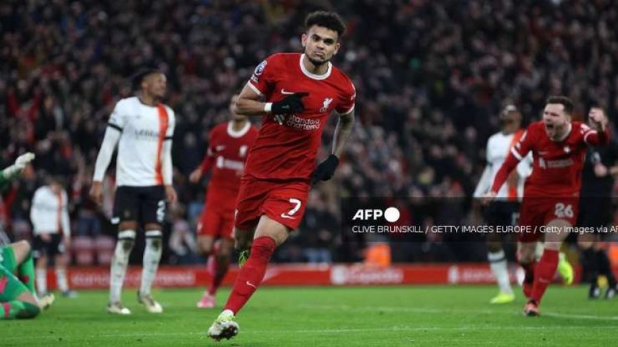 Liverpool fiton me përmbysje, të kuqtë i shënojnë katër gola Lutonit