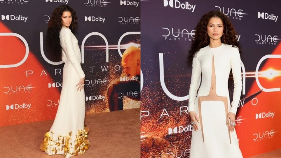 New YorK: Zendaya magjeps me një fustan të bardhë në premierën e 'Dune 2' 