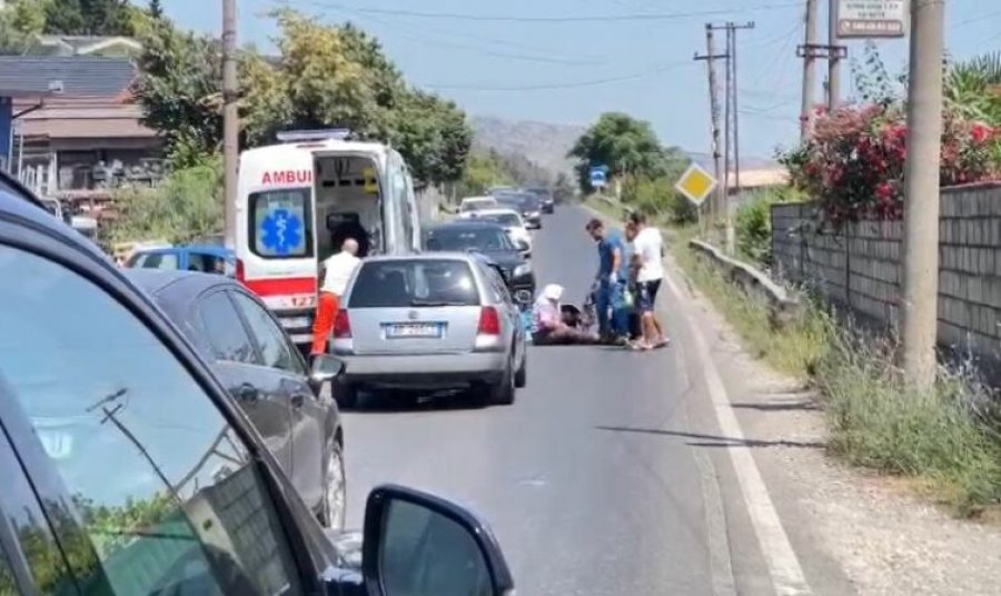 Aksident në dalje të Lezhës/ Makina përplaset me motorin, një i plagosur