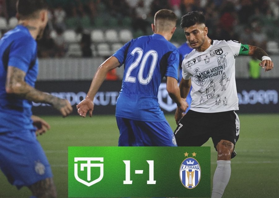 VIDEO/ Tirana shënon dy gola, ndeshja mbaron 1-1