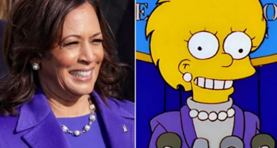 Simpsons parashikuan kandidaturën e Kamala Harris?