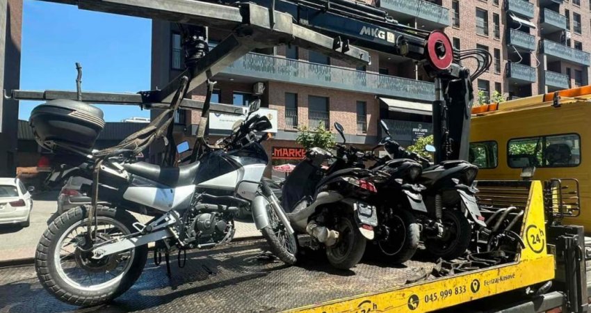 Policia konfiskon 27 motoçikleta dhe skuterë në Ferizaj