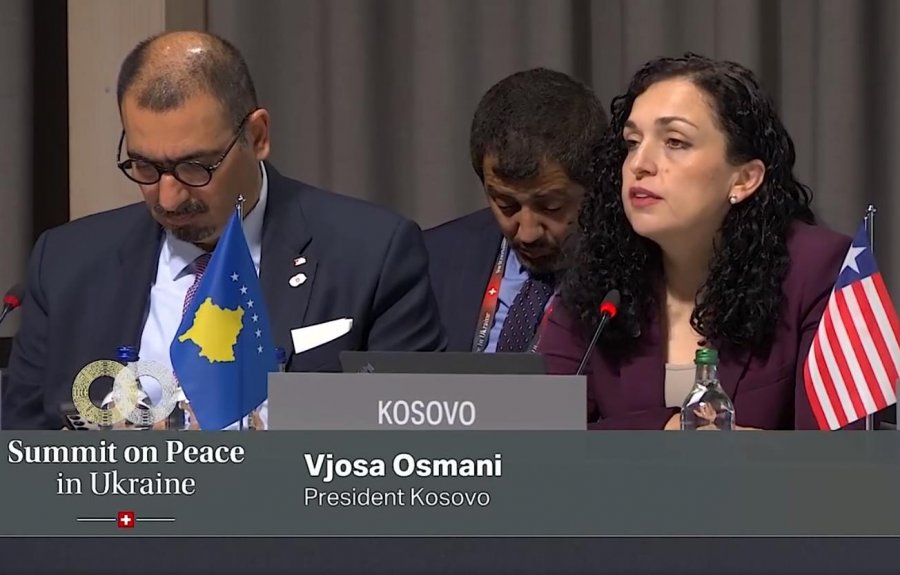Samiti për Ukrainën, Osmani: Kosova, pjesë e aleancave që mbrojnë vlerat e lirisë