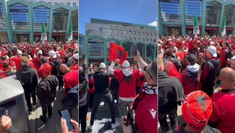 Festa kuqezi zhvendoset në Dusseldorf, priten 30 mijë shqiptarë kundër Spanjës