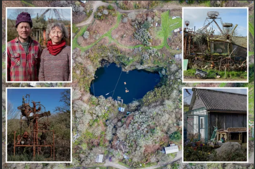 Komuniteti izoluar i artistëve britanikë që jeton në fshatin primitiv në pyll, me shtëpi të ndërtuara nga mbeturina 