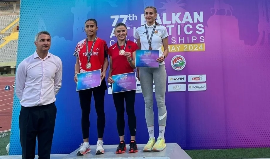 Atletikë/ Luiza Gega sërish kampione e dyfishtë e Ballkanit, David Nikolli medalje argjendi
