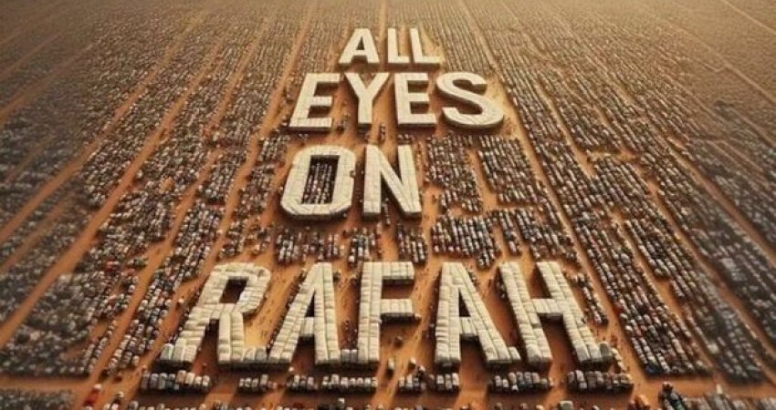 “Të gjithë sytë kah Rafah”, kuptimi i fotos virale në Instagram