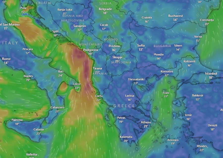 Pritet deri në 100 ton shi për hektar/ Meteorologët paralajmërojnë mot ekstrem në disa zona të Shqipërisë