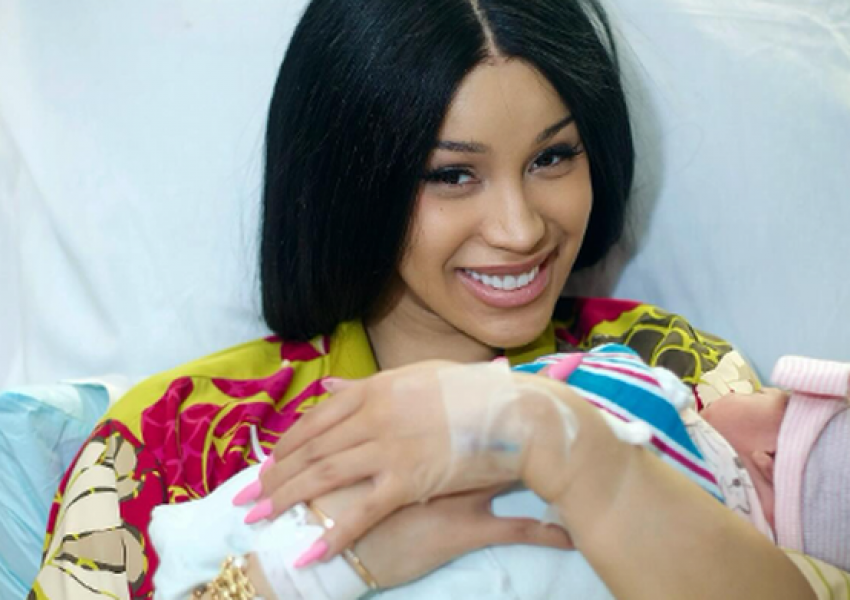 Cardi B bëhet nënë për herë të tretë, zbulon gjininë e foshnjës