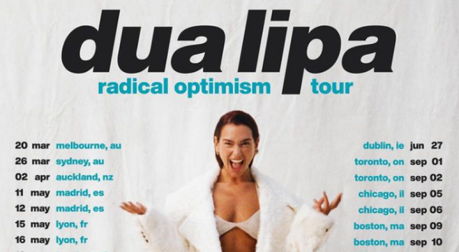 Dua Lipa publikon datat e turneut Radical Optimism 2025, ja vendet ku do të performojë ajo