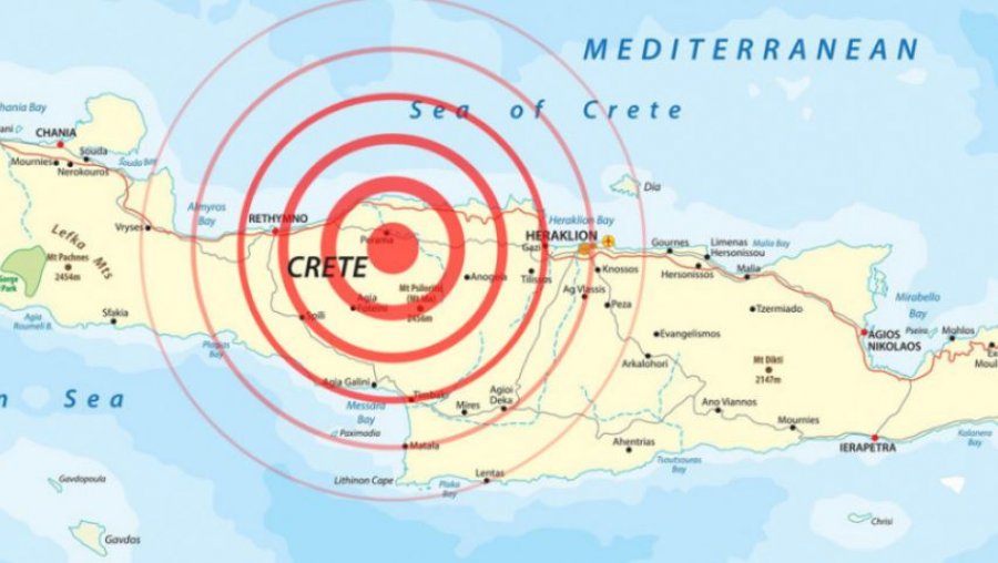 Seri tërmetesh në ishullin grek të Kretës