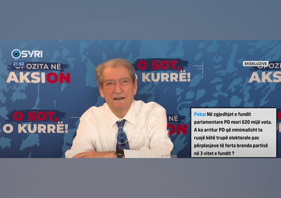 Sa vota do marri PD dhe si do hyjë opozita në zgjedhjet 2025?/ Ja si përgjigjet Sali Berisha në Çim Peka Live