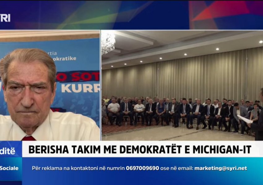 Kryetari i PD, Sali Berisha takim me demokratët e Michiganit në SHBA 